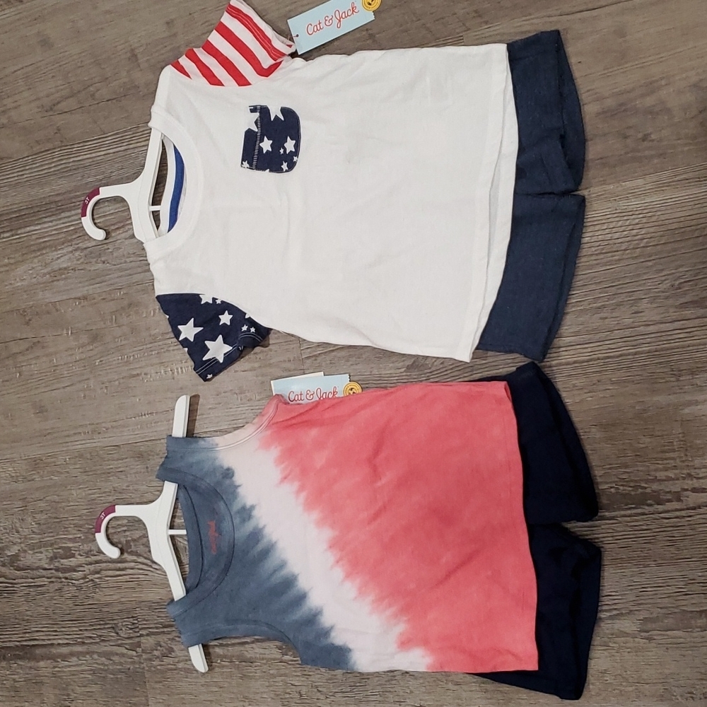 Cat & Jack Set of 2 Matching T-Shirt & Shorts Set